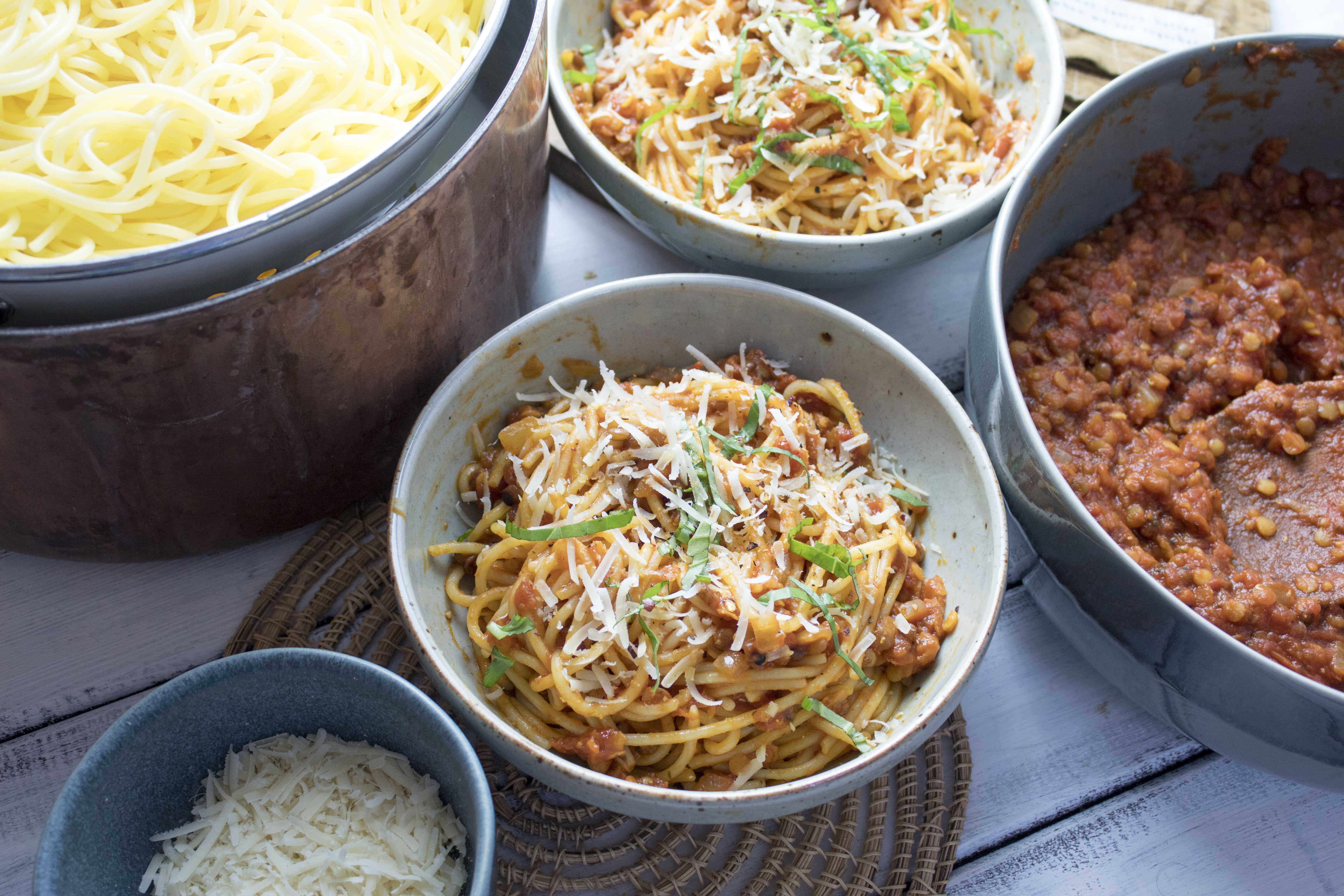 Gluten-free vegan spaghetti bolognese healthy and delicious